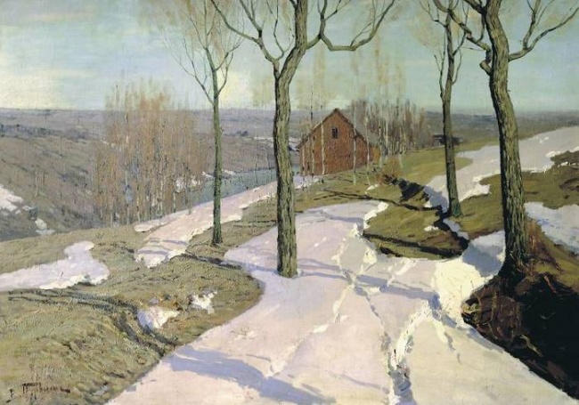 Вильгельм Пурвит. Последний снег. 1898