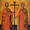 Равноапостольные  царь Константин и матерь его царица Елена
