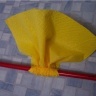 Роза из салфеток для украшения стола.
